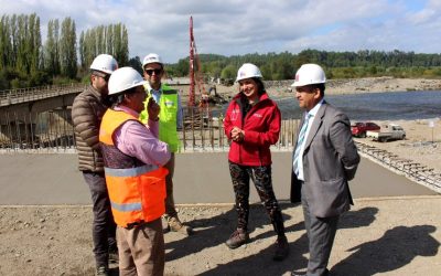 Construcción de nuevo puente Quinchilca en ruta que une Los Lagos y Panguipulli presenta un 28% de avance