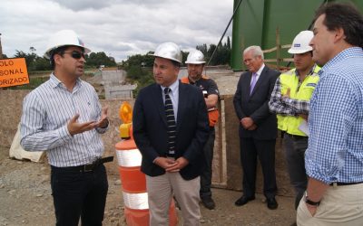 Obras del puente Río Bueno cierran el año 2014 con un 46% de avance físico