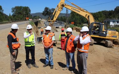 MOP inició reposición de los puentes Leufucade 1 y 2 en el acceso a Lanco