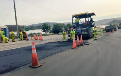 MOP concluyó recapados asfálticos en Ruta Valdivia-Niebla y solo restan terminaciones