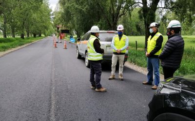 Avance de 51% presenta repavimentación de Ruta Reumén-Nontuelá, que une comunas de Paillaco y Futrono