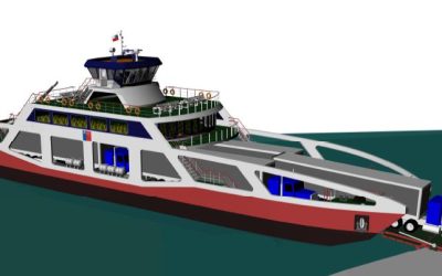 MOP inicia construcción de segundo transbordar para conectividad en Lago Pirehueico