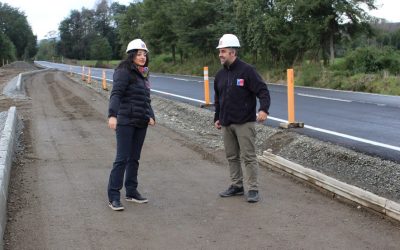 MOP completa asfaltado en segundo tramo de 9 kilómetros en la Ruta Máfil-Malihue