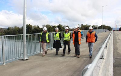 Avances en Puente Santa Elvira permiten cruzar caminando desde Collico hasta Las Ánimas