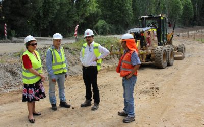 Mejoramiento de Ruta Trumao-Las Trancas en La Unión presenta un 25% de avance