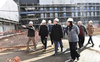 Autoridades revisaron avances en construcción de nuevo cuartel regional de la PDI en Valdivia