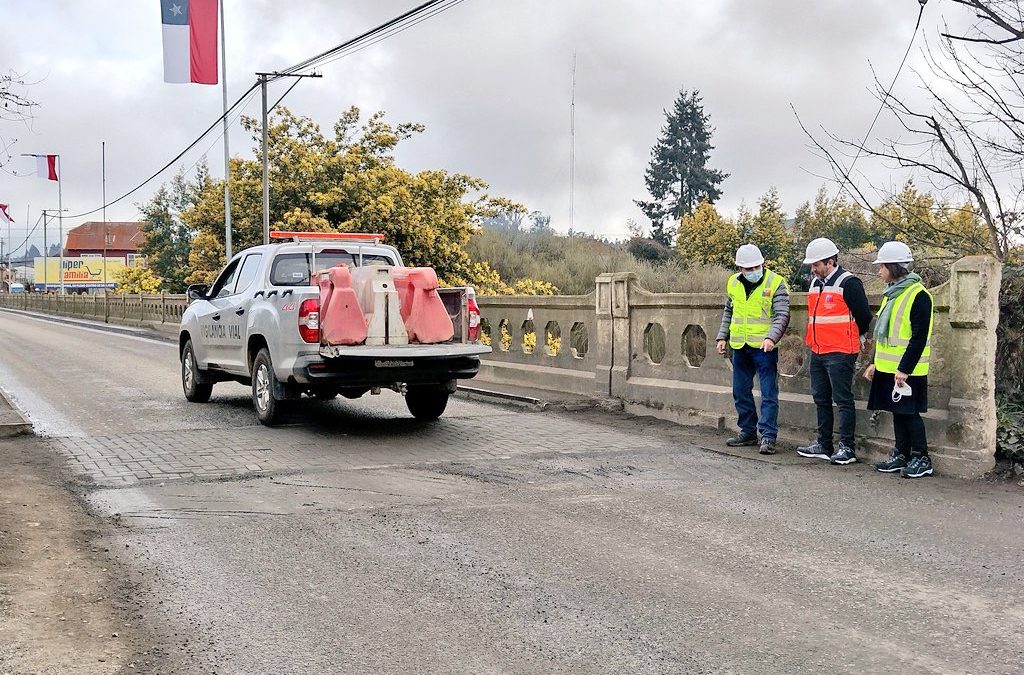 MOP afina proyecto para mejorar la condición estructural del puente San José en el principal acceso a Mariquina