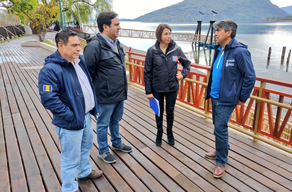 MOP inicia construcción de nueva rampa para lanchas en el puerto de Llifén en Futrono