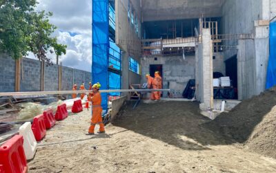 Un 45% de avance presenta la construcción del nuevo Retén de Carabineros del barrio Las Ánimas en Valdivia