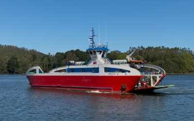 La barcaza Andalué retoma su ruta entre Niebla y Corral tras superar las inspecciones de la Armada