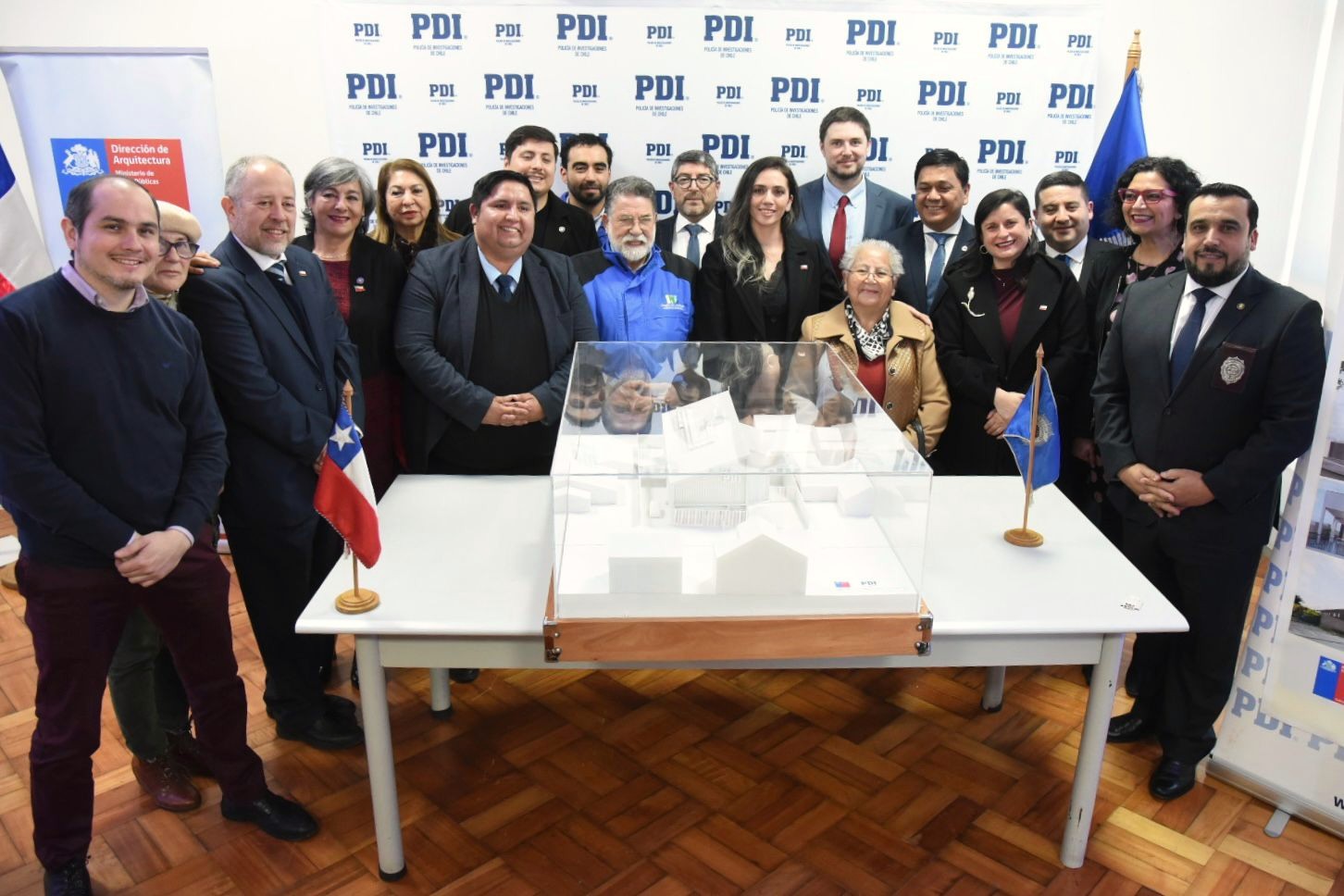 Presentan maqueta de nuevo cuartel de la PDI en La Unión, que será financiado por el Gobierno Regional y construido por el MOP  